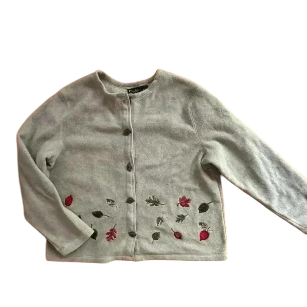 Vintage Grandma Cozycore Autumn Button Sweater l SIZE XL